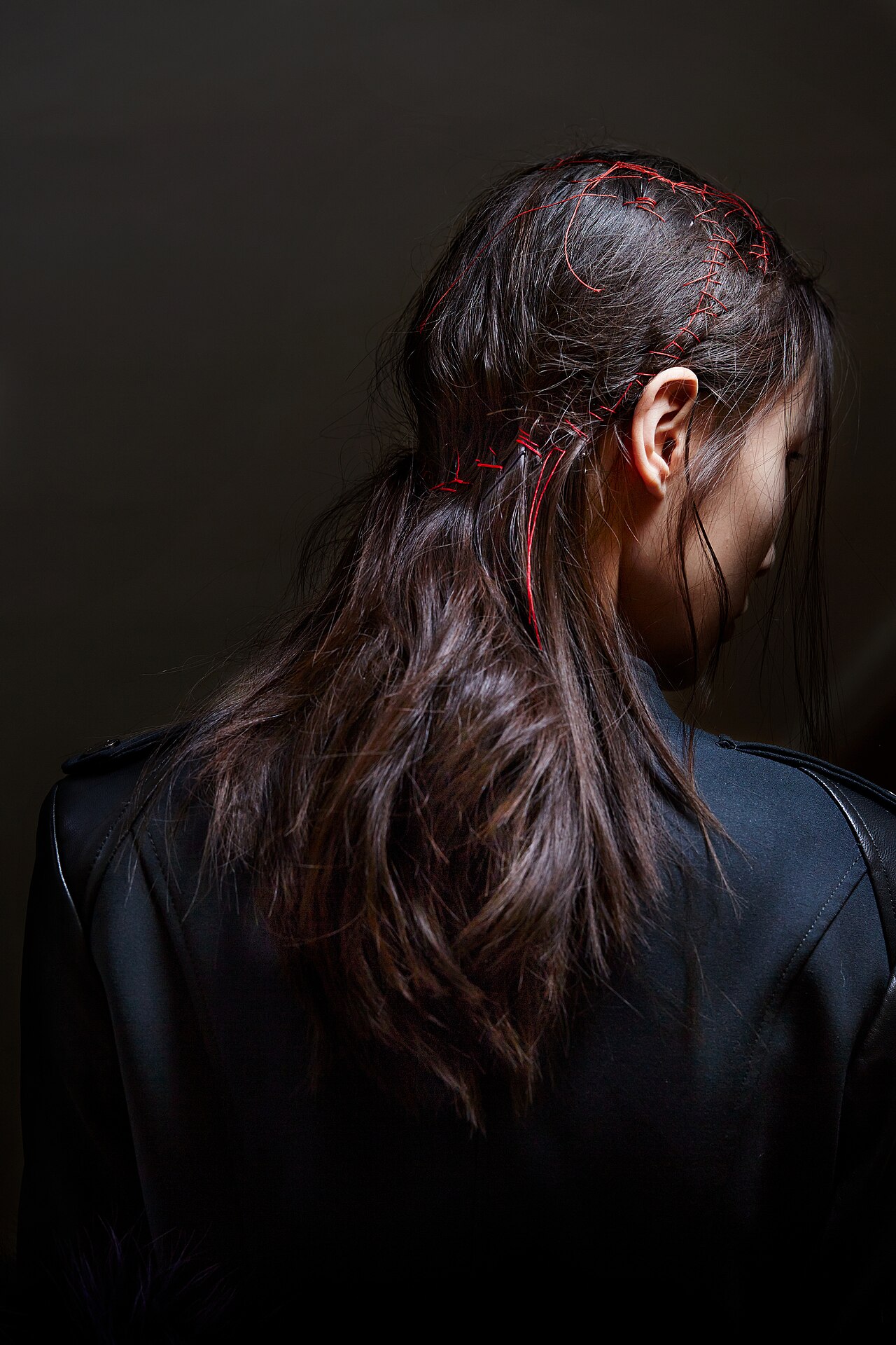 Hair styling backstage, Paris Fashion Week